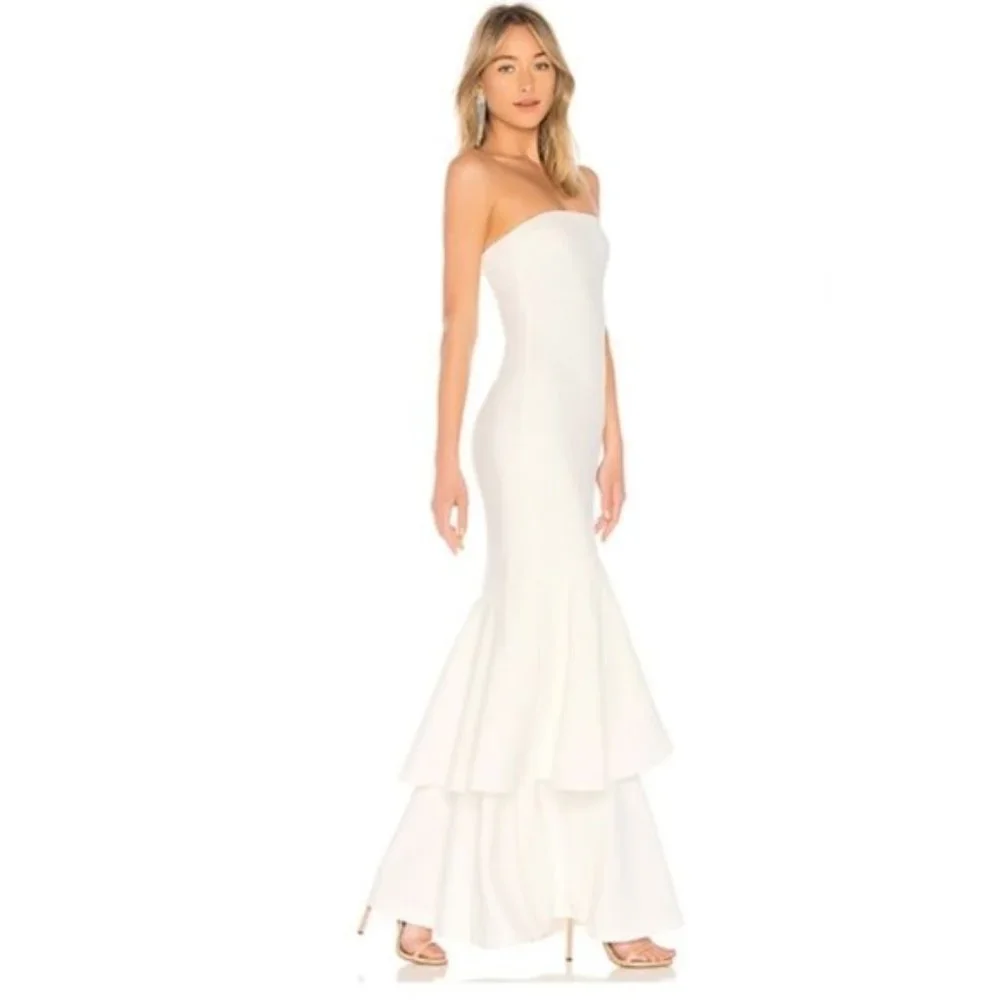 NWT REVOLVE LIKELY Davey White Formal Gown Dress - Picture 4 of 4
